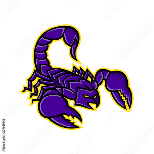 Scorpion With Stinger Mascot