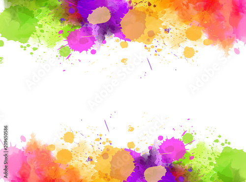 Waterocolor splash banners