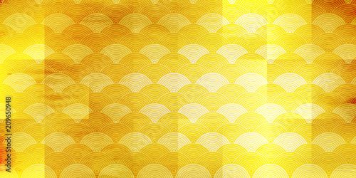 海　波　和紙　背景