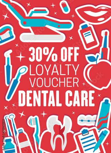 Dentistry clinic sale and discount price banner