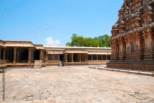Airavatesvara Temple, Darasuram, Tamil Nadu. View from South West.