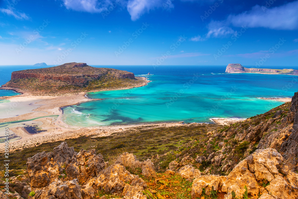 Fototapeta premium Beautiful landscape of Balos beach on Crete, Greece