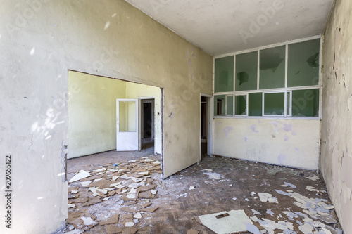 Inside the destroyed house