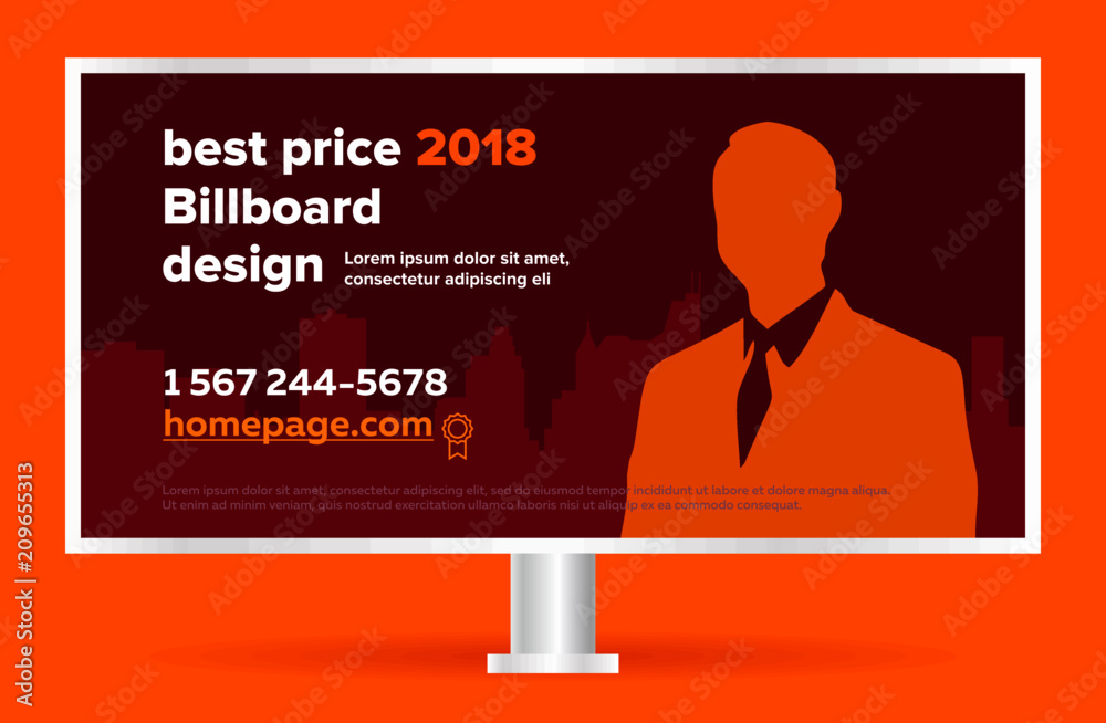 Billboard template banner Modern business design for outdoor Billboard template banner Modern business design for outdoor