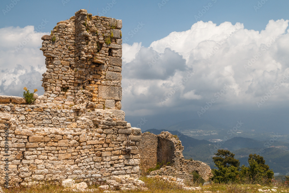 Ruins of the ancient Rhodiapolis town, Turkey