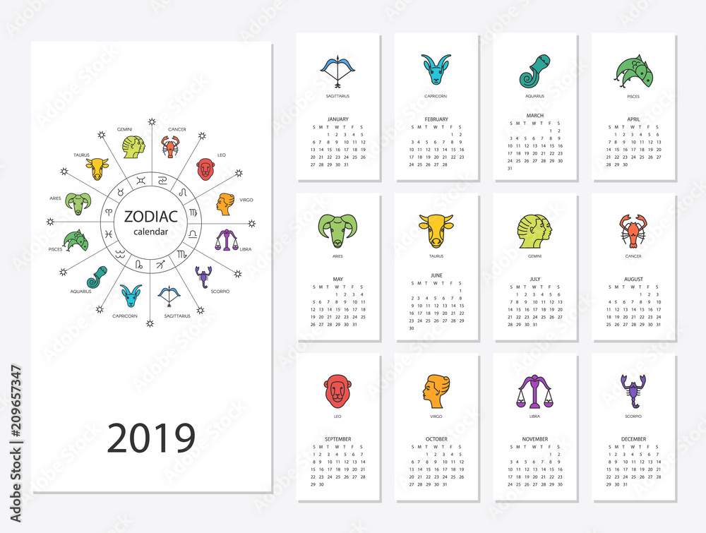 Fototapeta 2019 nowy rok kalendarzowy
