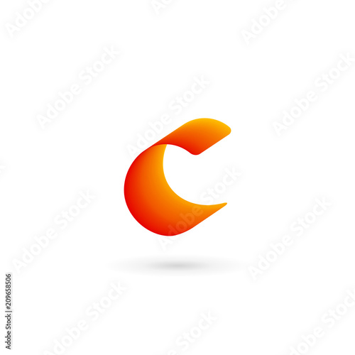 Fototapeta Naklejka Na Ścianę i Meble -  Letter C logo icon design template elements