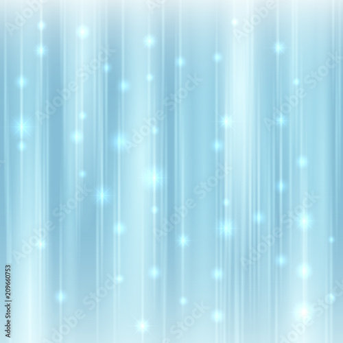 Vector flow water with sparkles. Waterfall