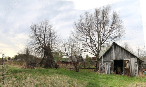 panorama of the countryside in the spring