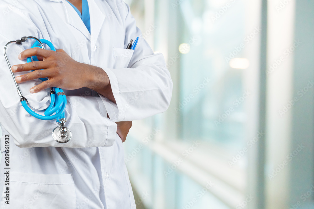 African-American black doctor man African-American black doctor man