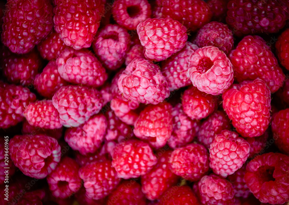 Fresh, sweet raspberries background Fresh, sweet raspberries background