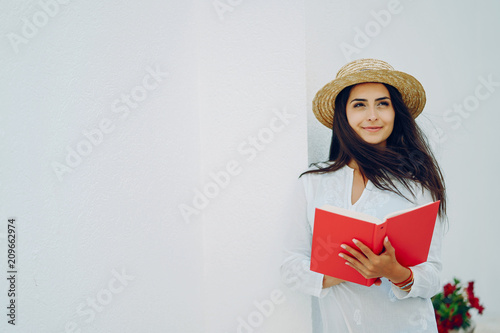 girl with book