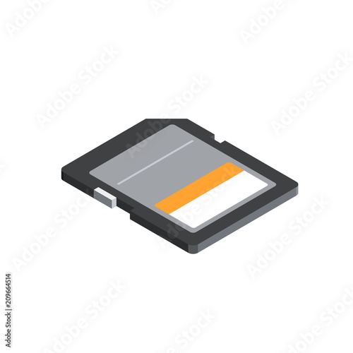 Memory Card 3D isometric