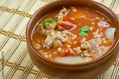 Mexican beef  Barley Soup