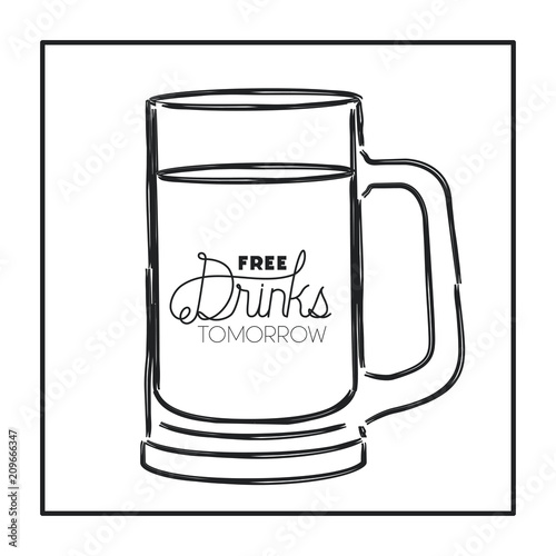 best drink jar drawn vector illustration design
