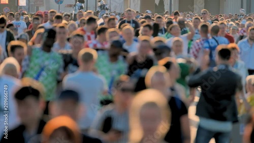 Wallpaper Mural Crowd of people on the street. No recognizable faces Torontodigital.ca