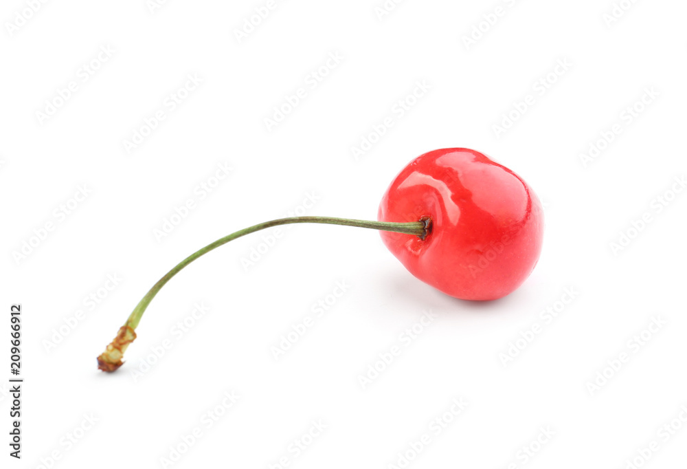 Fresh sweet cherry on white background Fresh sweet cherry on white background