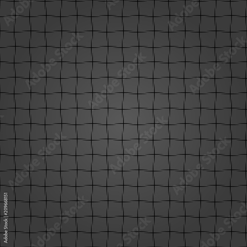 Geometric vector grid. Seamless dark abstract pattern. Modern background