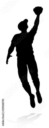 Baseball Player Silhouette 