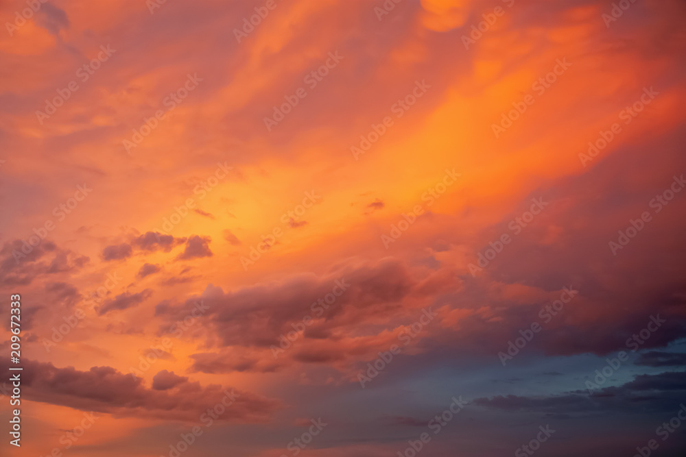 Colorful dramatic sky texture