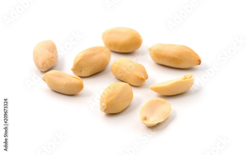 group of peeled peanuts