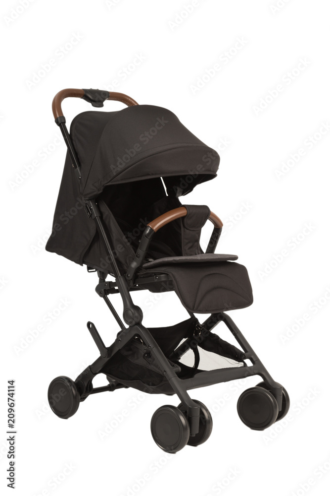 A stroller on a white background, modern design. A stroller on a white background, modern design.