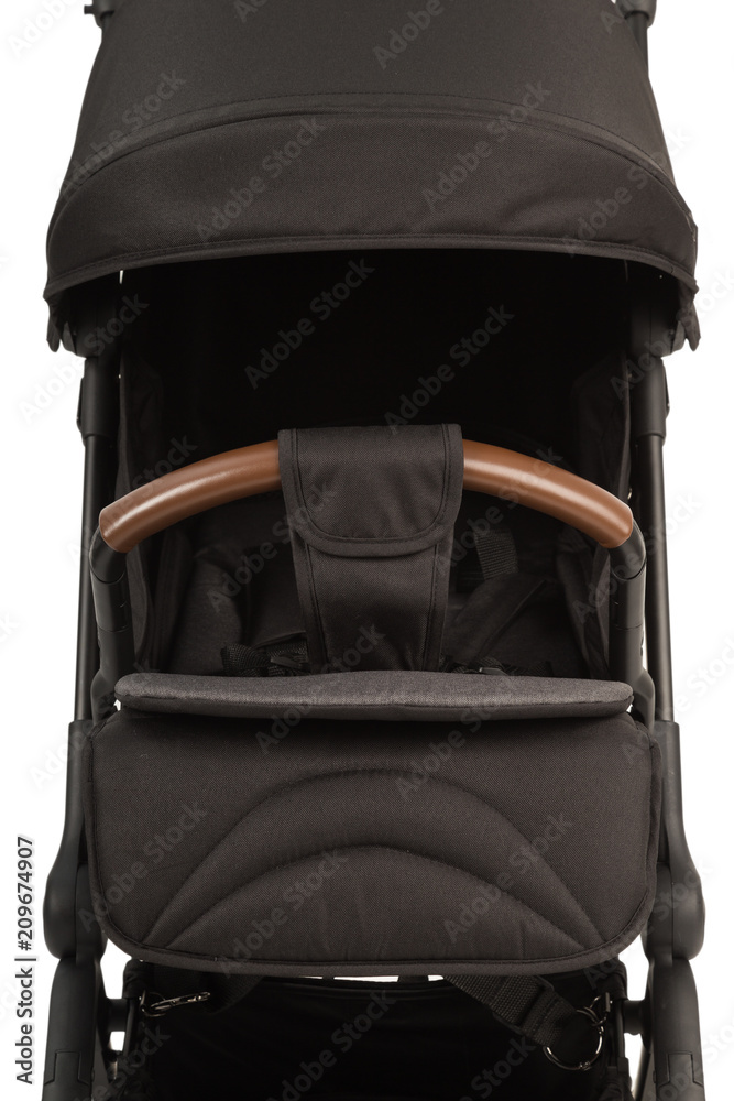 Fototapeta premium A stroller on a white background, modern design.