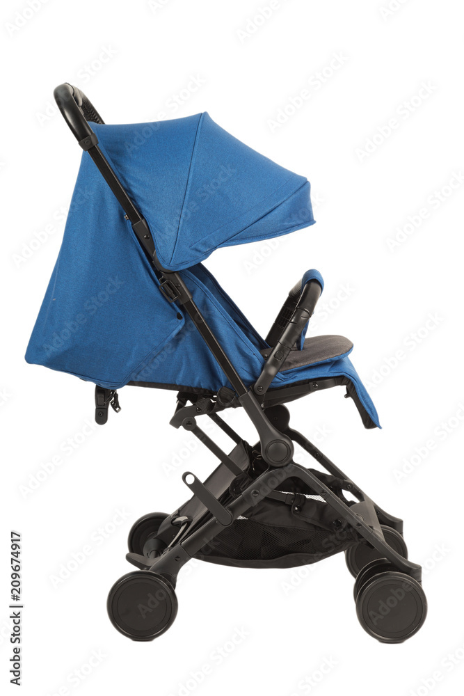 A stroller on a white background, modern design. A stroller on a white background, modern design.