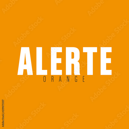 alerte orange