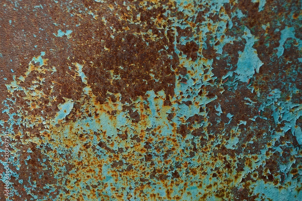 texture of a colored rusty metal wall texture of a colored rusty metal wall