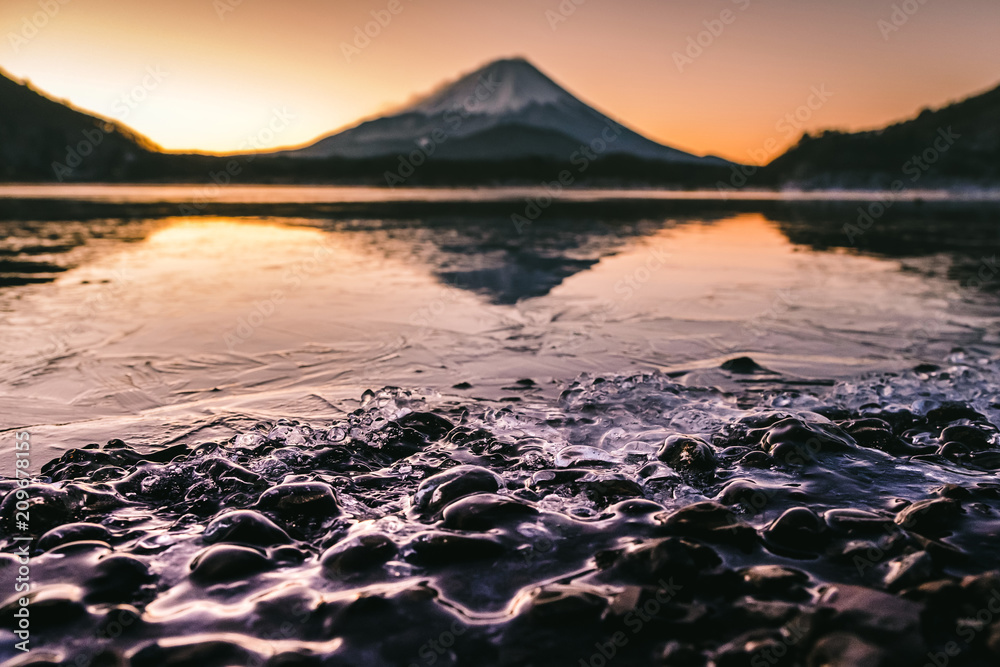 Mt.Fuji in sunrise scene