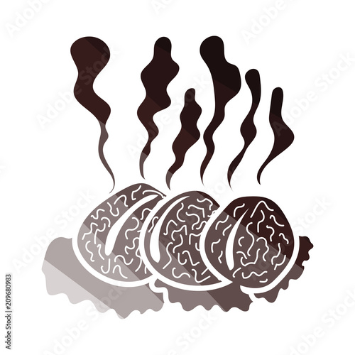 Smoking cutlet icon