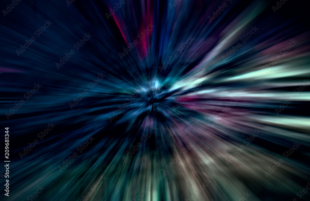 Acceleration speed motion, Light and stripes moving fast over dark background Acceleration speed motion, Light and stripes moving fast over dark background