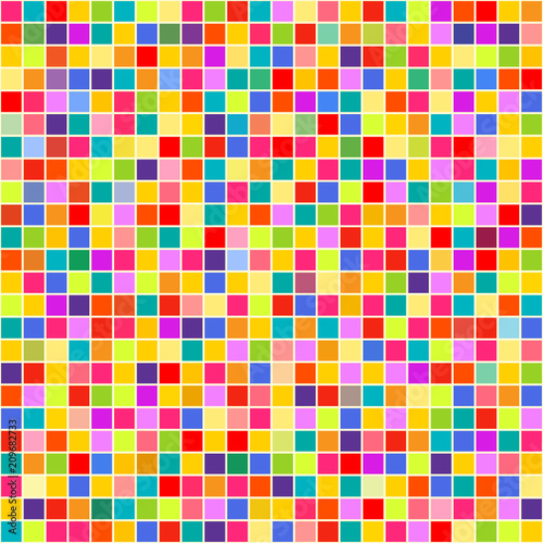 Seamless tile pattern. Checkered background. Abstract geometric wallpaper. Cute colors. Print for polygraphy, posters, t-shirts and textiles. Doodle for design