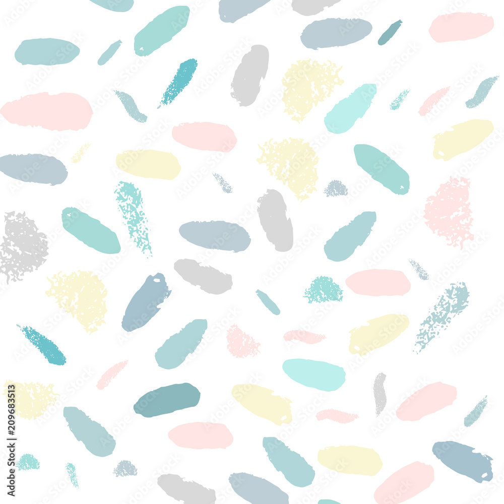 Artistic Confetti Pattern with simple hand drawn abstract textures. Creative unusual colorful background. Contemporary art. Vector Artistic Confetti Pattern with simple hand drawn abstract textures. Creative unusual colorful background. Contemporary art. Vector