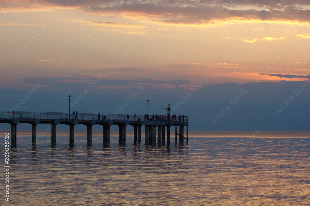 A pier on the Baltic coast