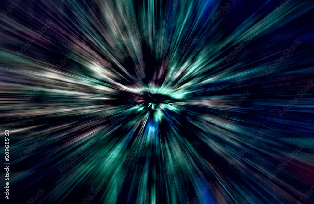 Acceleration speed motion, Light and stripes moving fast over dark background Acceleration speed motion, Light and stripes moving fast over dark background