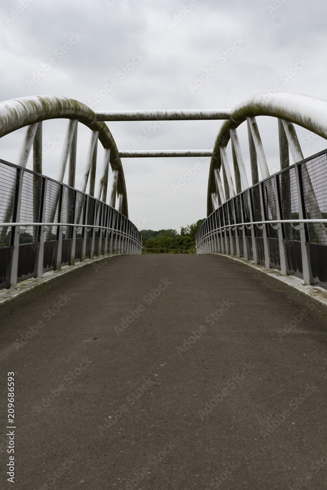A footbridge over the river Trent