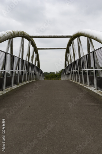 A footbridge over the river Trent