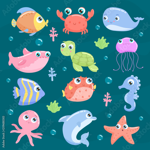 Cute sea animals