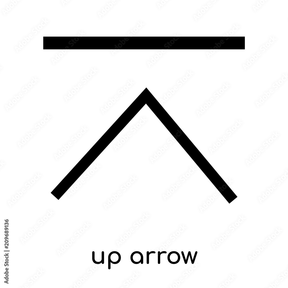 up arrow icon vector sign and symbol isolated on white background, up arrow logo concept, outline symbol, linear sign up arrow icon vector sign and symbol isolated on white background, up arrow logo concept, outline symbol, linear sign