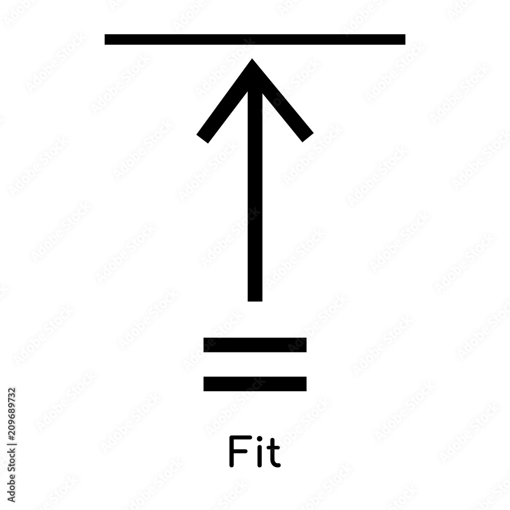 Fit icon vector sign and symbol isolated on white background, Fit logo concept, outline symbol, linear sign Fit icon vector sign and symbol isolated on white background, Fit logo concept, outline symbol, linear sign