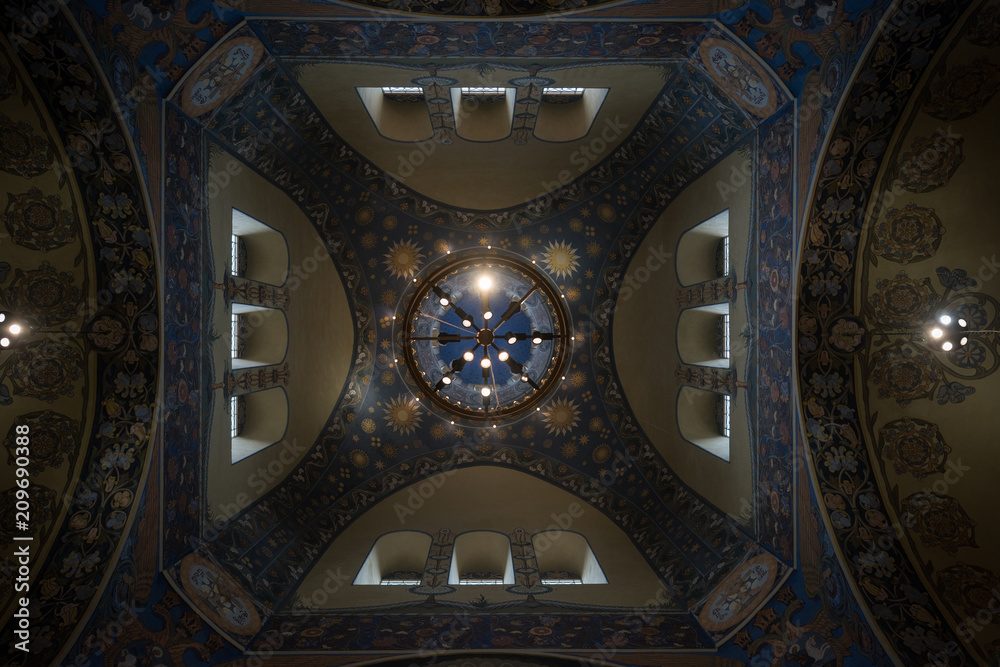 The ceiling in the Orthodox church