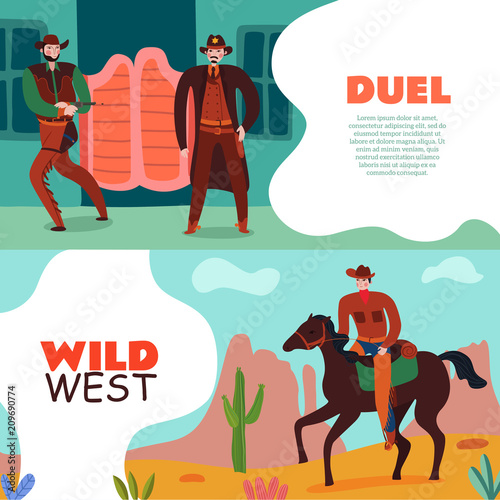 Wild West Duel Banners