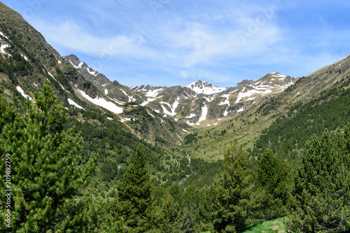 Sunny day in the Mountanis in Andorra