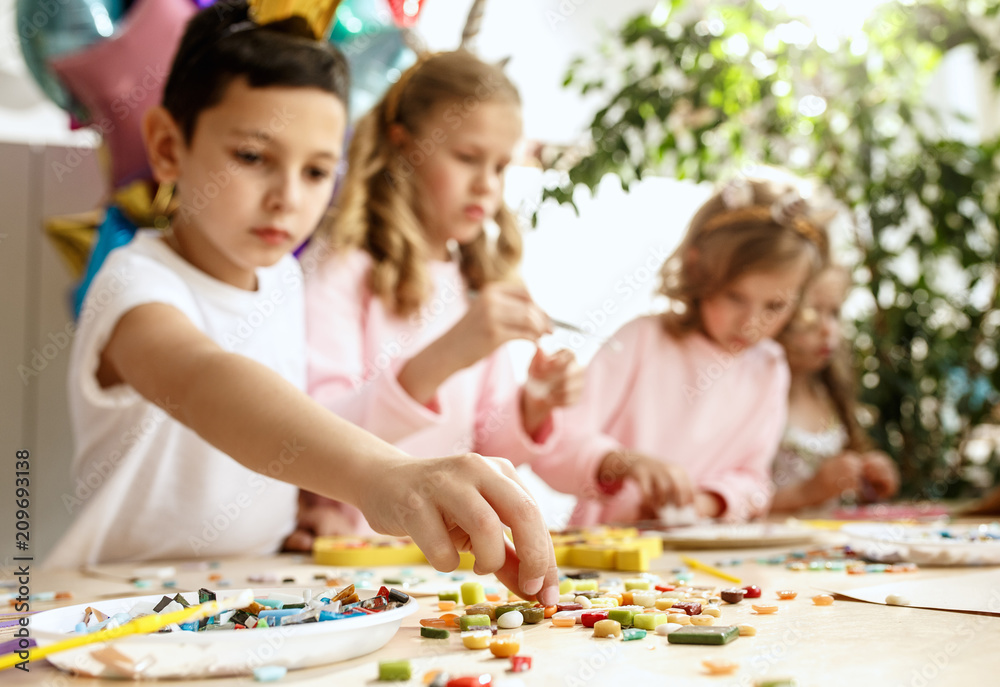 mosaic puzzle art for kids, children's creative game. mosaic puzzle art for kids, children's creative game.