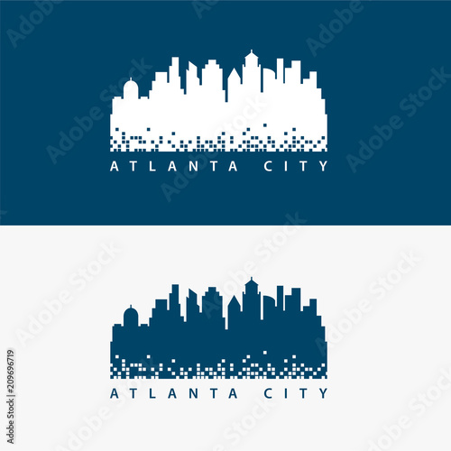 Atlanta City Skyline Logo Template