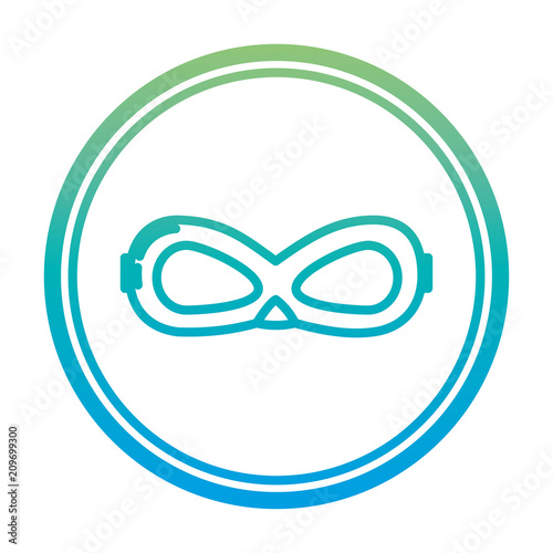 degraded line crime mask face accessory emblem