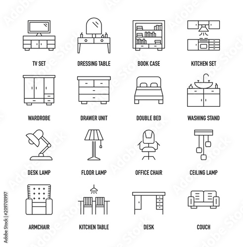 Furniture Icon Set