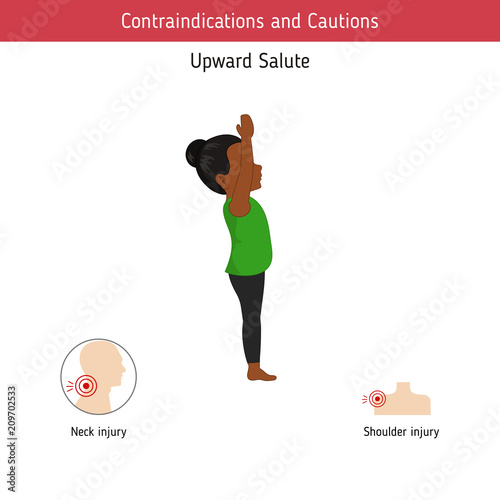 Infographics of yoga pose